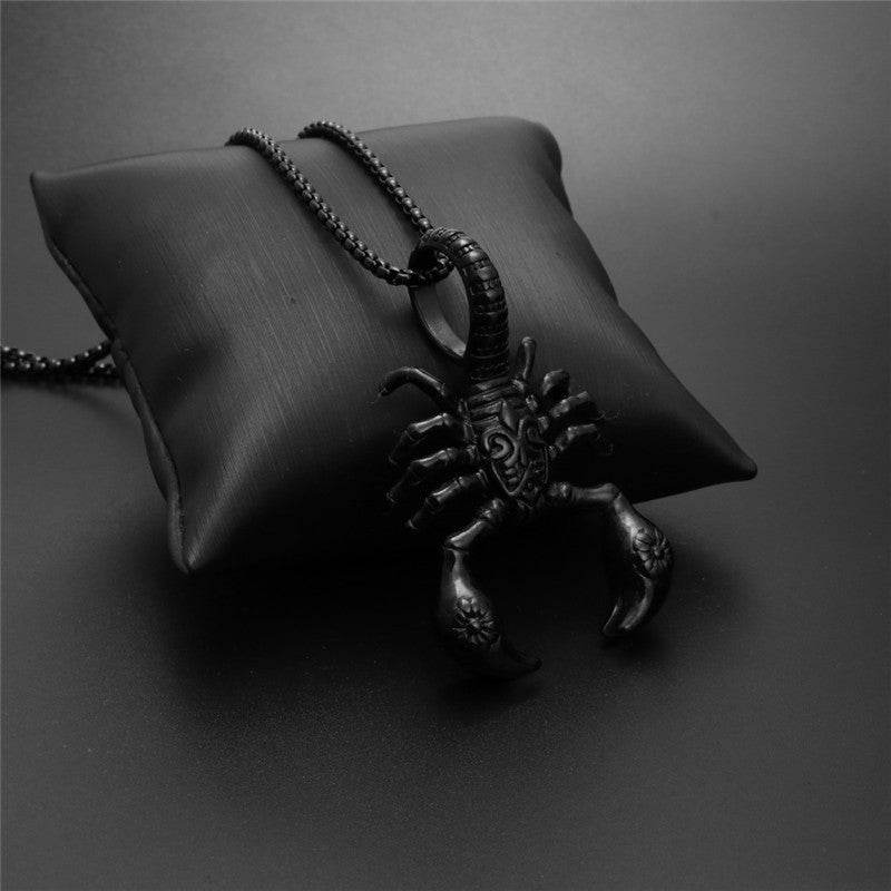 Scorpion Pendant Necklace 316L Stainless Steel Men Chain Necklace Fashion Men Jewelry - Mubimart
