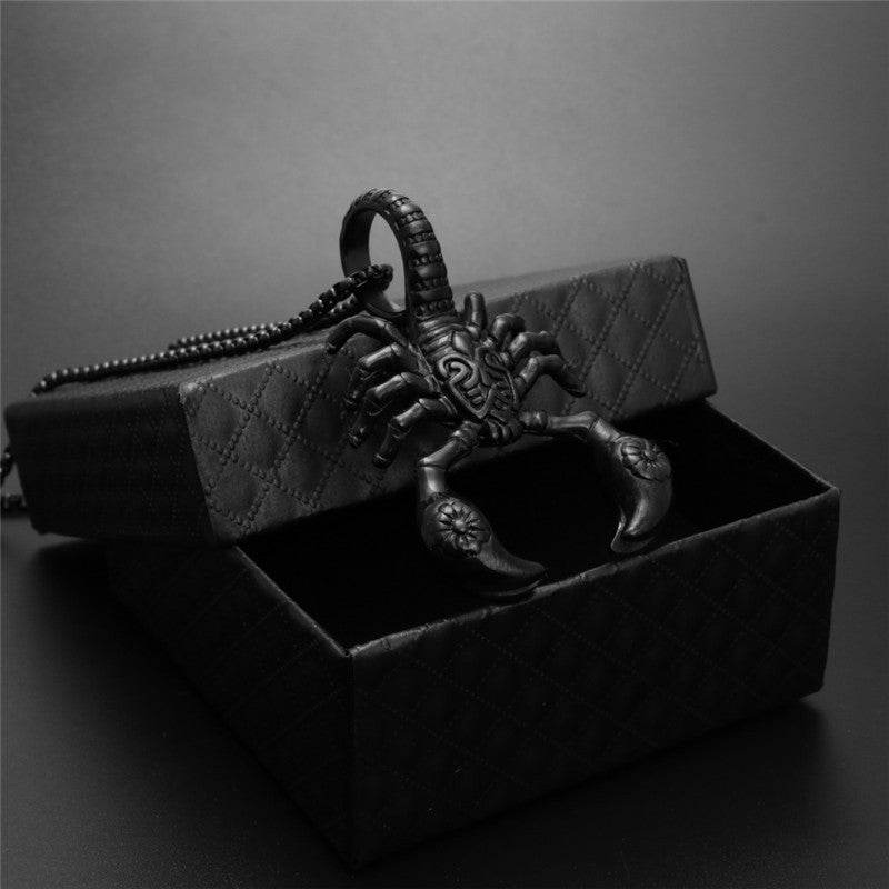 Scorpion Pendant Necklace 316L Stainless Steel Men Chain Necklace Fashion Men Jewelry - Mubimart