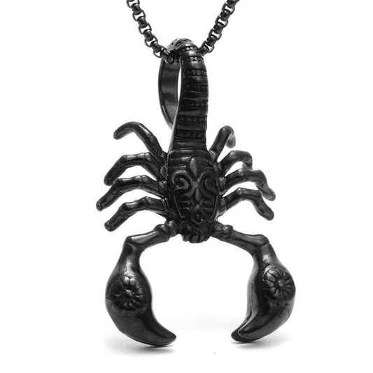 Scorpion Pendant Necklace 316L Stainless Steel Men Chain Necklace Fashion Men Jewelry - Mubimart