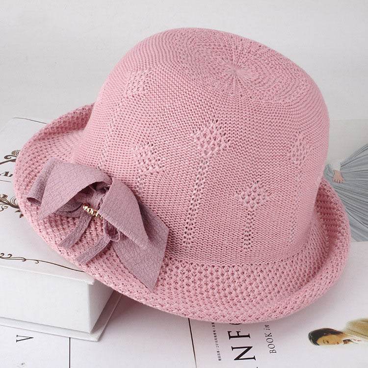 Women'S Hats Korean Version Of The Fashion Alice Along The Flower Knitted Women'S Hats Sun Hats - Mubimart