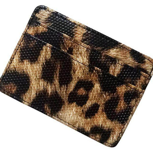Card Holder Men'S Business Id Card Holder Wallet Case - Mubimart