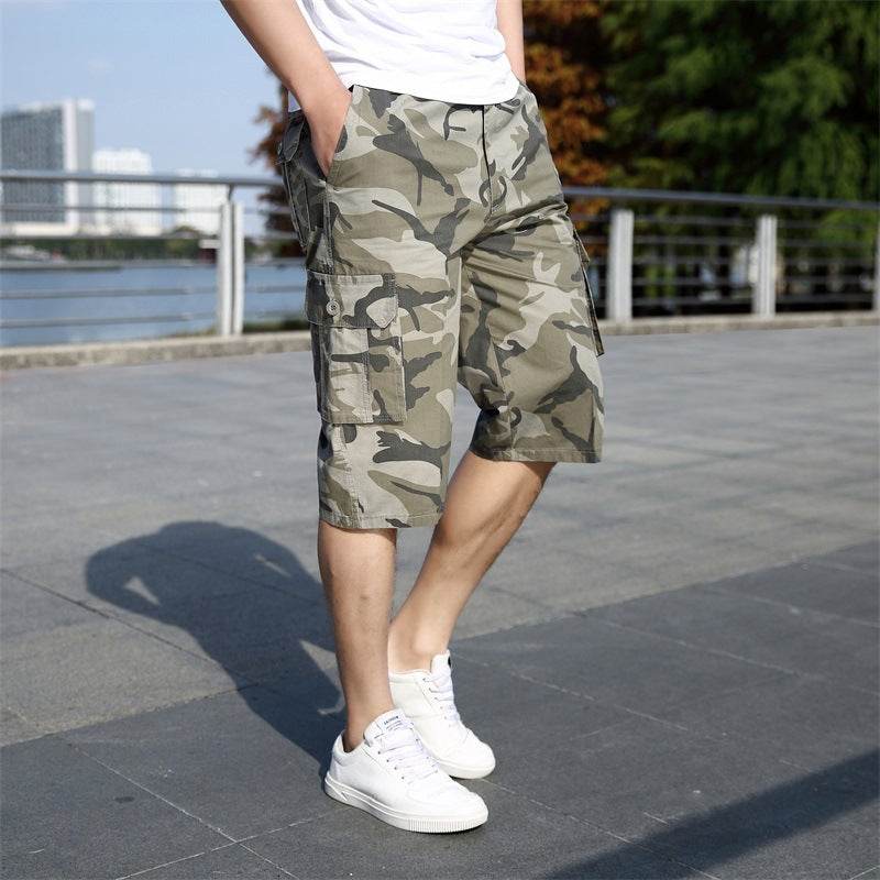 Camouflage Casual Sports Cargo Shorts - Mubimart