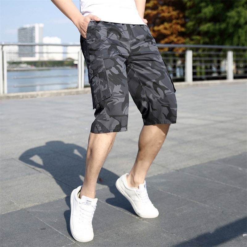 Camouflage Casual Sports Cargo Shorts - Mubimart