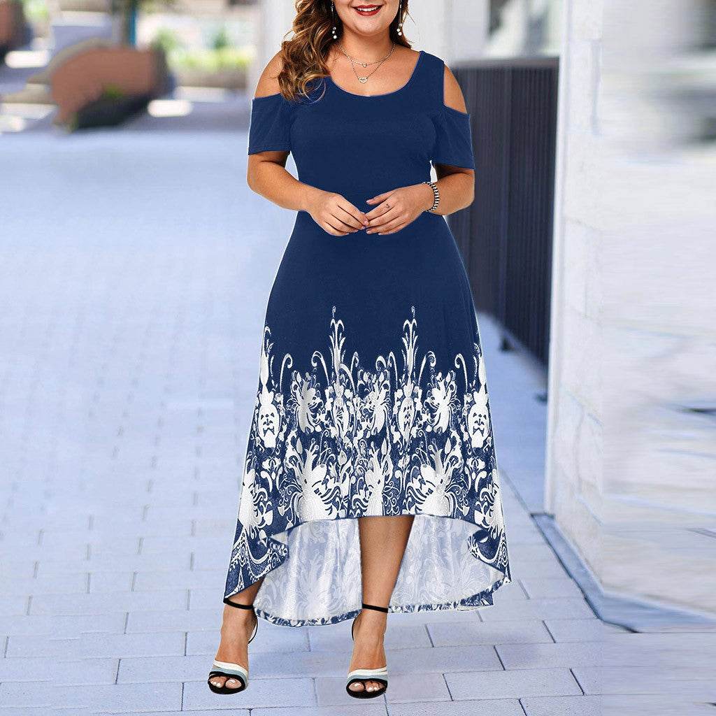 Evening Party Summer Plus Size Maxi Dress Women XL Short - Mubimart