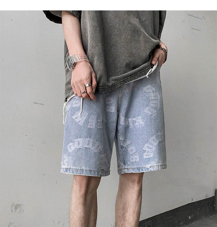 Summer Thin Korean Denim Shorts - Mubimart