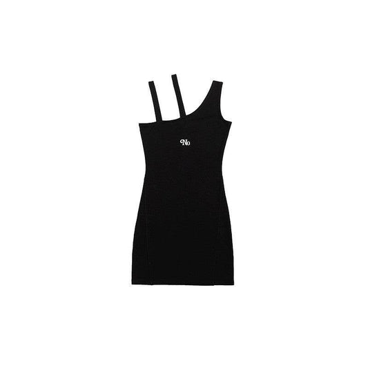 Reflective Slim Sexy Camisole Dress - Mubimart