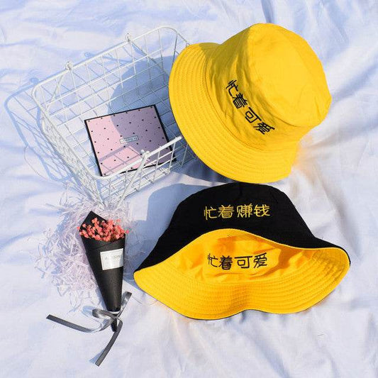 Bucket Hat Fisherman Hats Men Women Summer Seaside Sunshade - Mubimart