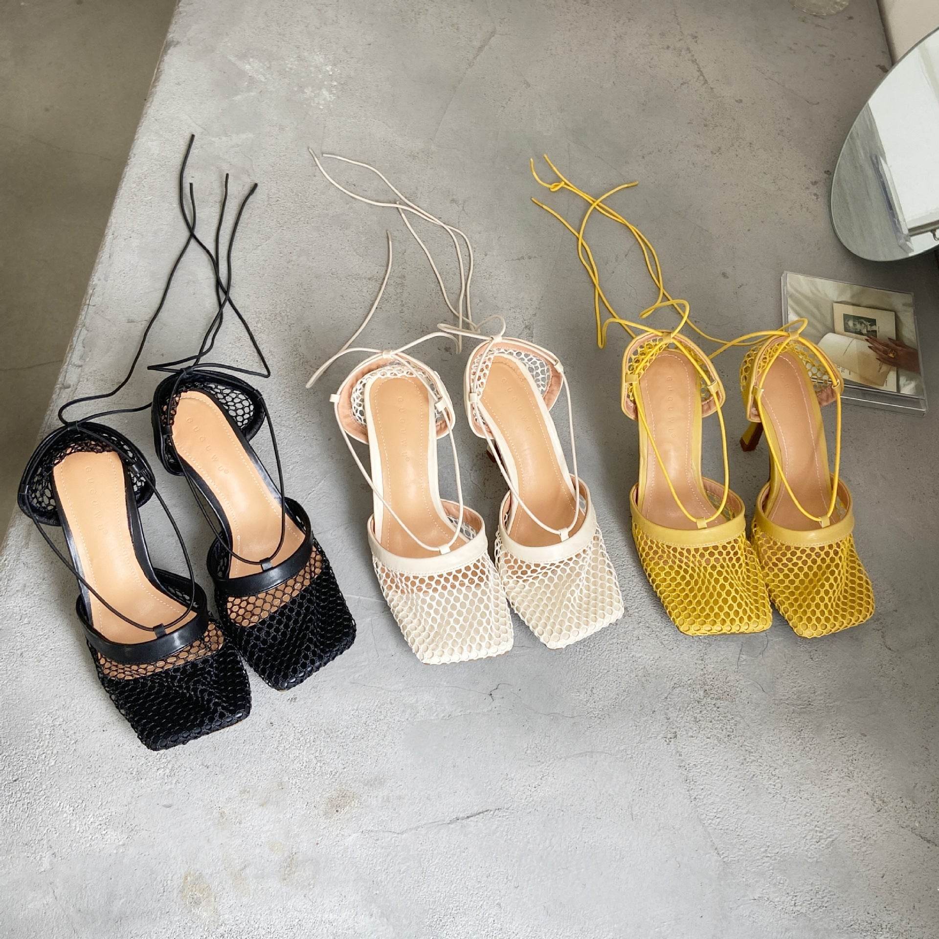 Euro-Fashion Sandal Web Celebrity Sin Mesh Breathable - Mubimart