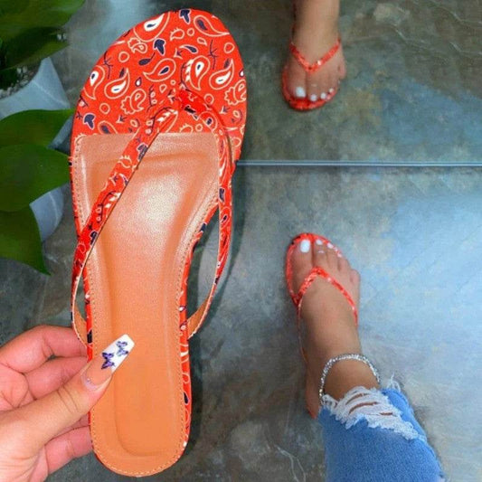 Satin flip flops - Mubimart