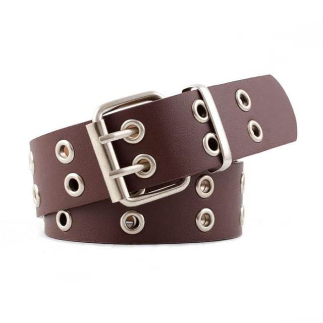 Pyramid Fashion Rivet Belt Studded Belt - Mubimart
