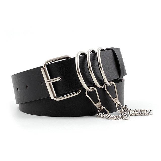 Pyramid Fashion Rivet Belt Studded Belt - Mubimart
