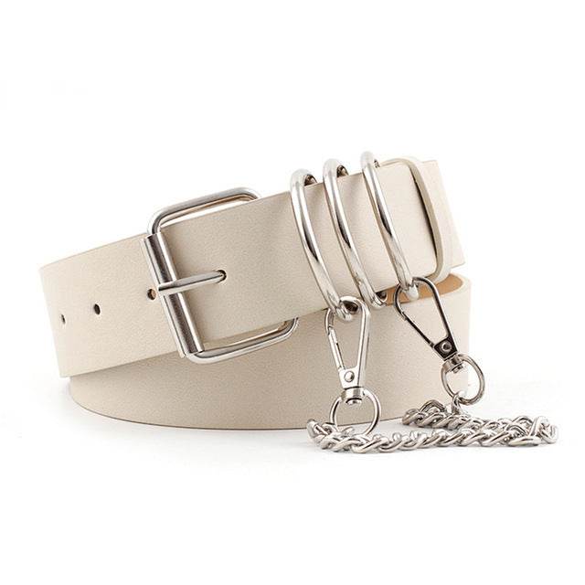 Pyramid Fashion Rivet Belt Studded Belt - Mubimart