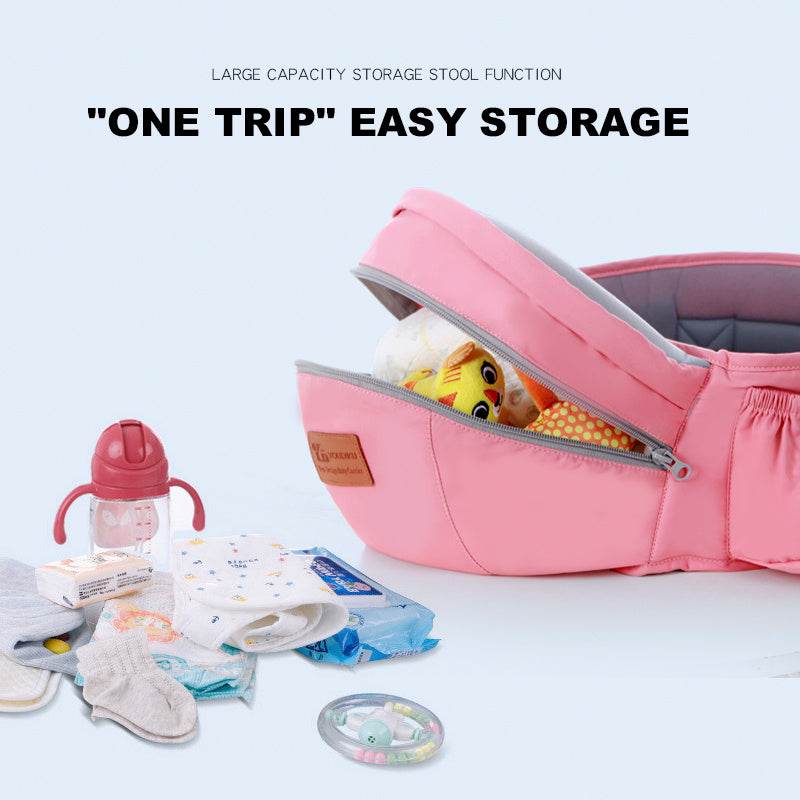 Ergonomic Baby Carrier 0-48M Baby Hipseat Carrier Front Facing Ergonomic Kangaroo Baby Wrap Sling for Baby Travel - Mubimart