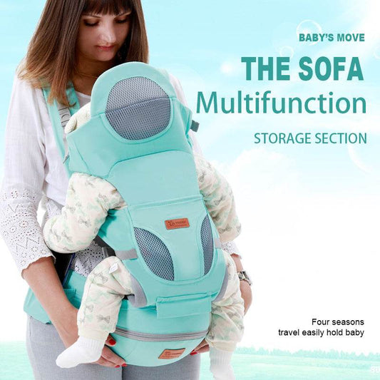 Ergonomic Baby Carrier 0-48M Baby Hipseat Carrier Front Facing Ergonomic Kangaroo Baby Wrap Sling for Baby Travel - Mubimart