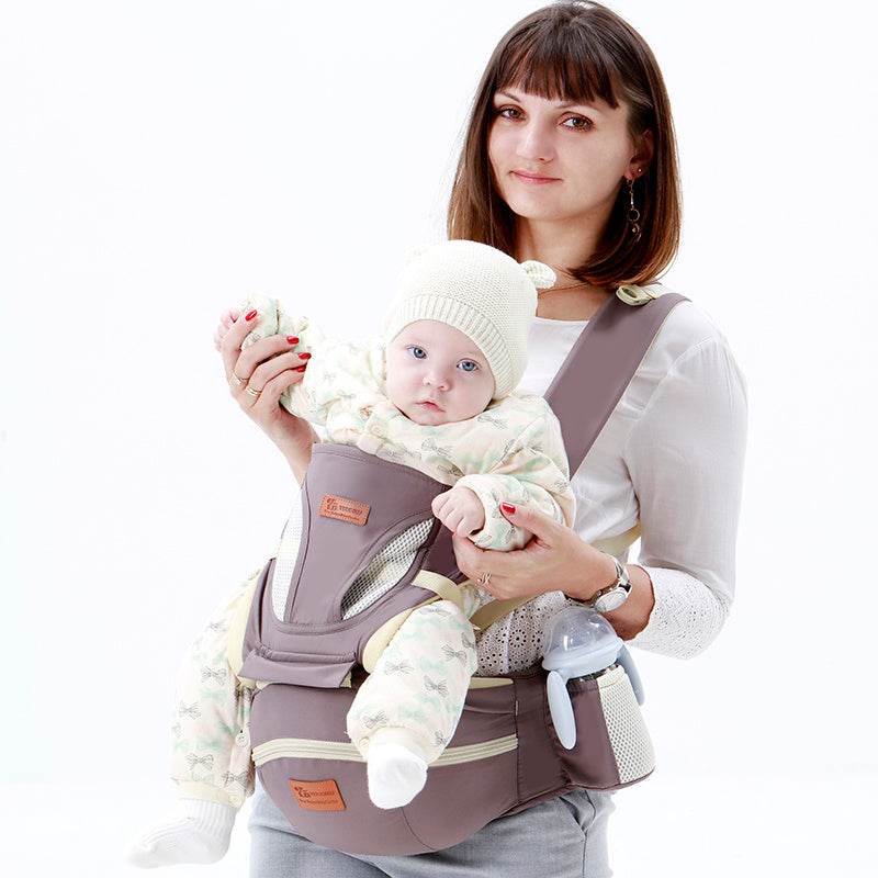 Ergonomic Baby Carrier 0-48M Baby Hipseat Carrier Front Facing Ergonomic Kangaroo Baby Wrap Sling for Baby Travel - Mubimart