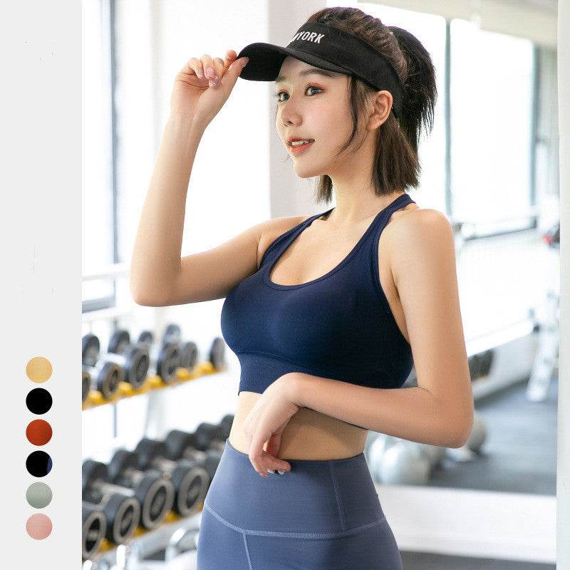 Sports Bra Underwear Seamless Hollow Beauty Back Shaping Sports Bra - Mubimart