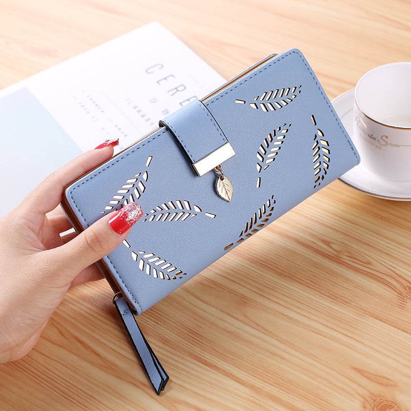 Buckle European And American Fashion Wallet Large-Capacity Clutch - Mubimart
