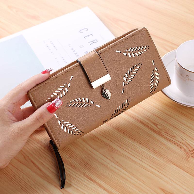 Buckle European And American Fashion Wallet Large-Capacity Clutch - Mubimart