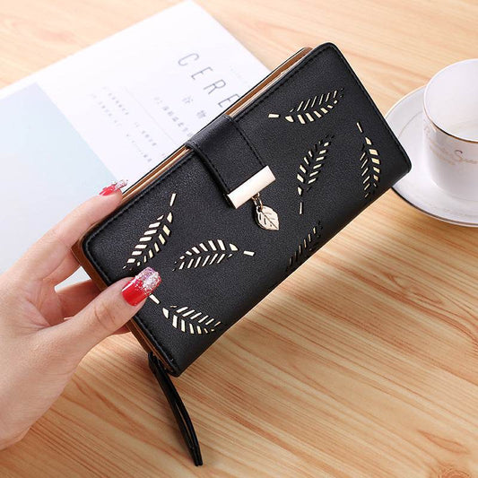Buckle European And American Fashion Wallet Large-Capacity Clutch - Mubimart