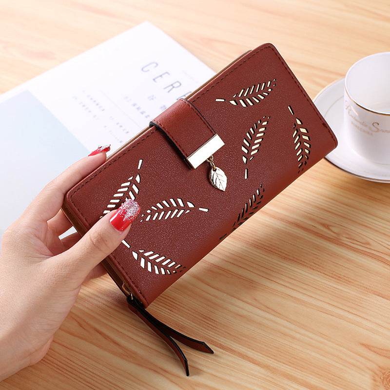 Buckle European And American Fashion Wallet Large-Capacity Clutch - Mubimart