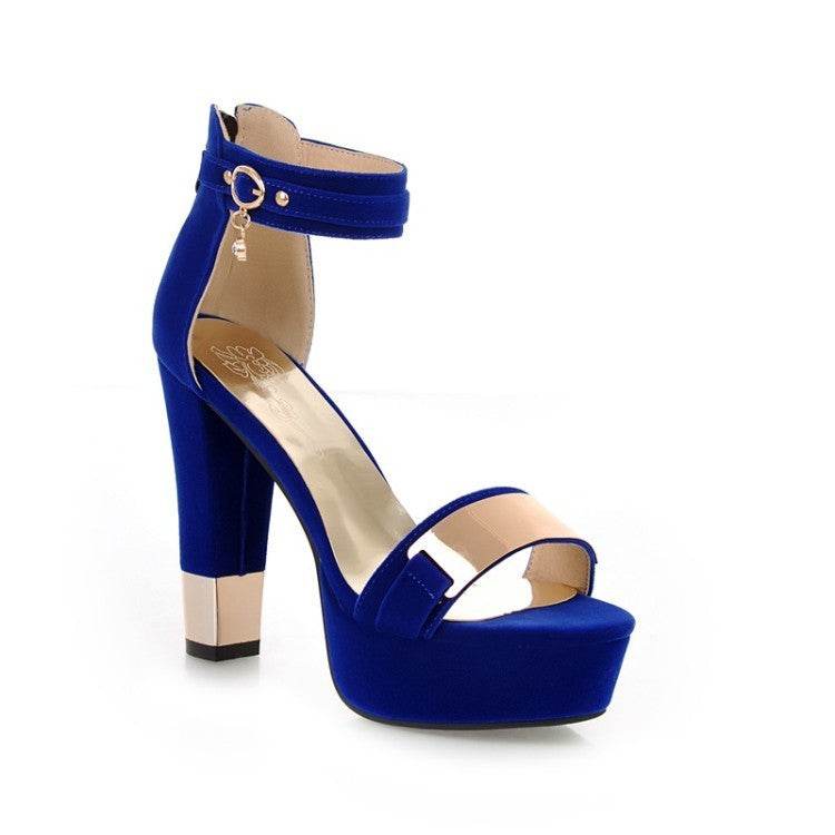 Platform Black Sexy Fish Mouth High Heels - Mubimart