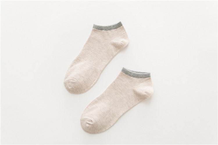 Adult Sports Socks, Men'S Boat Socks, Cotton Socks, Waist Socks - Mubimart