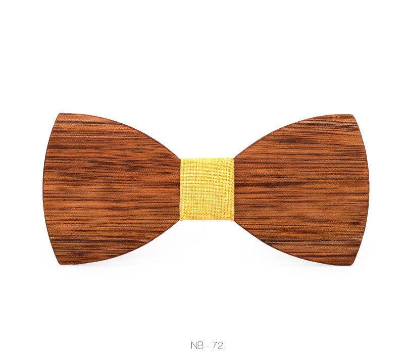 Bow Tie Wood Bow Tie Men's Wood Bow Tie - Mubimart