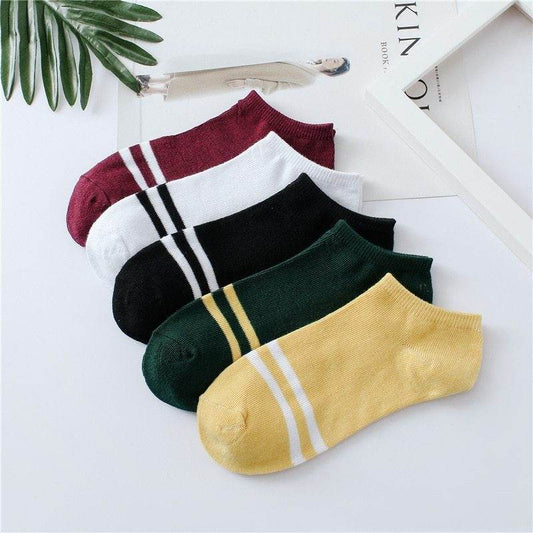 Deodorant And Sweat-Absorbent Short Tube Shallow Mouth Low-Cut Invisible Socks - Mubimart