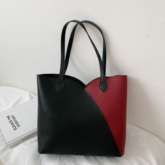 Women's Big Bags Autumn Tide New Handbags Western Style Wild Fashion Large-Capacity Shoulder Bag Tote Bag Women - Mubimart
