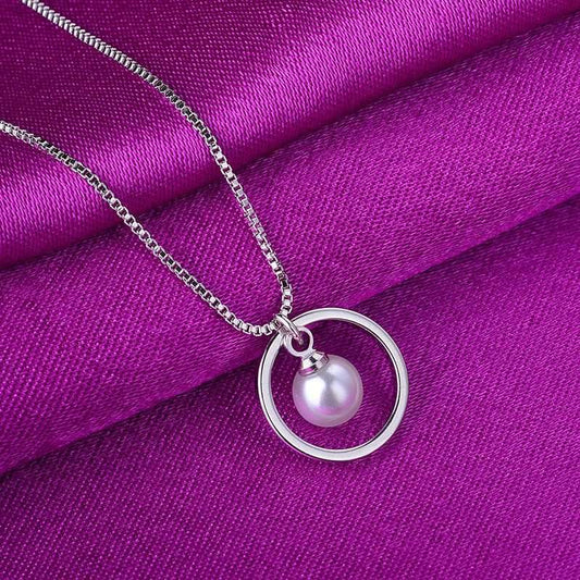 New Pearl Necklace Choker With Pendant Chain Necklaces For Women Jewelry To Mother In Law Mother'S Day Gift - Mubimart