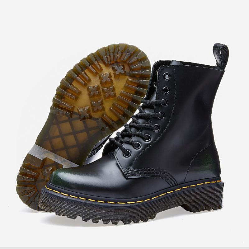 Useful Lace-Up Autumn Single Ankle Boot British Style - Mubimart