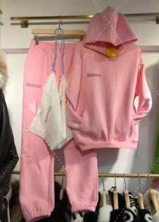 Solid Cotton Hooded Sweatshirts Hoodies Track Pants Joggers - Mubimart
