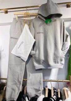 Solid Cotton Hooded Sweatshirts Hoodies Track Pants Joggers - Mubimart