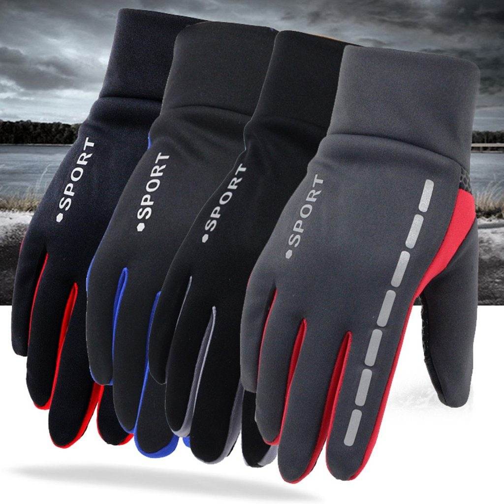 Outdoor Driving Men's Sports Fitness Autumn And Winter Cycling Gloves - Mubimart
