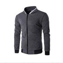 Zipper Design Mens Jacket - Mubimart