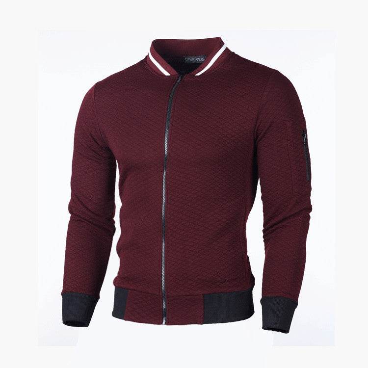 Zipper Design Mens Jacket - Mubimart