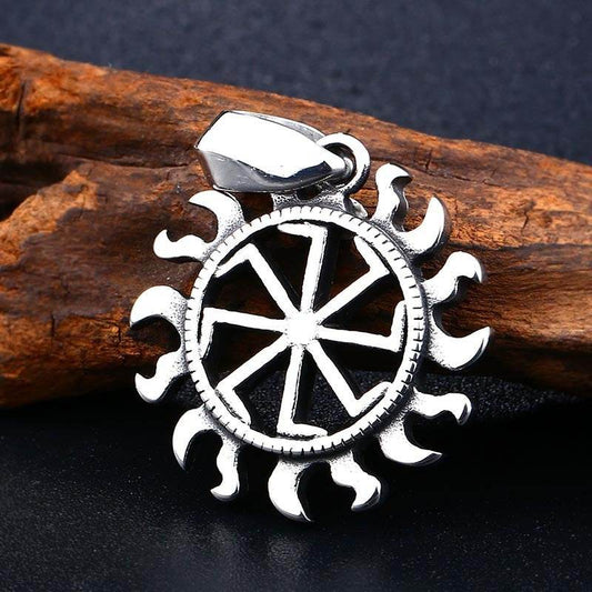 Stainless Pendant Necklace Symbol Amulet Men - Mubimart