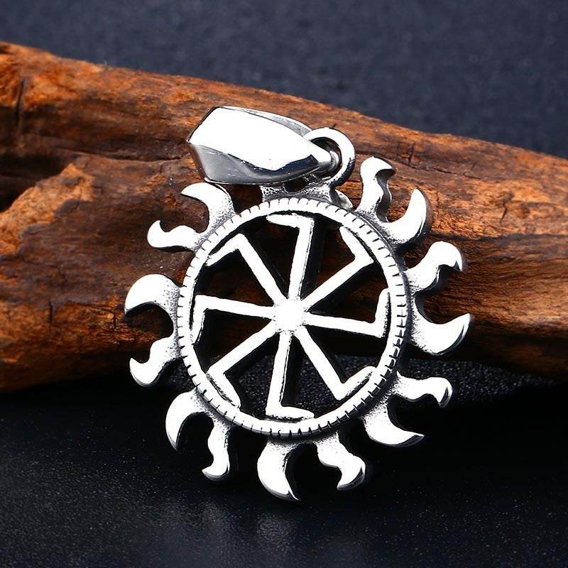 Stainless Pendant Necklace Symbol Amulet Men - Mubimart