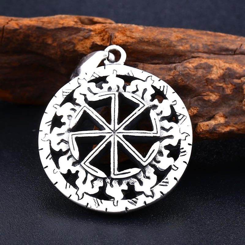 Stainless Pendant Necklace Symbol Amulet Men - Mubimart