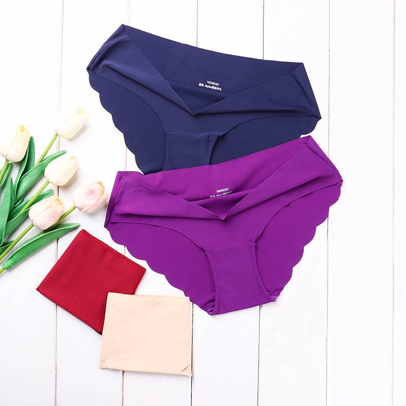 High Quality Womens Seamless Panties Solid Ultra-thin Pant - Mubimart