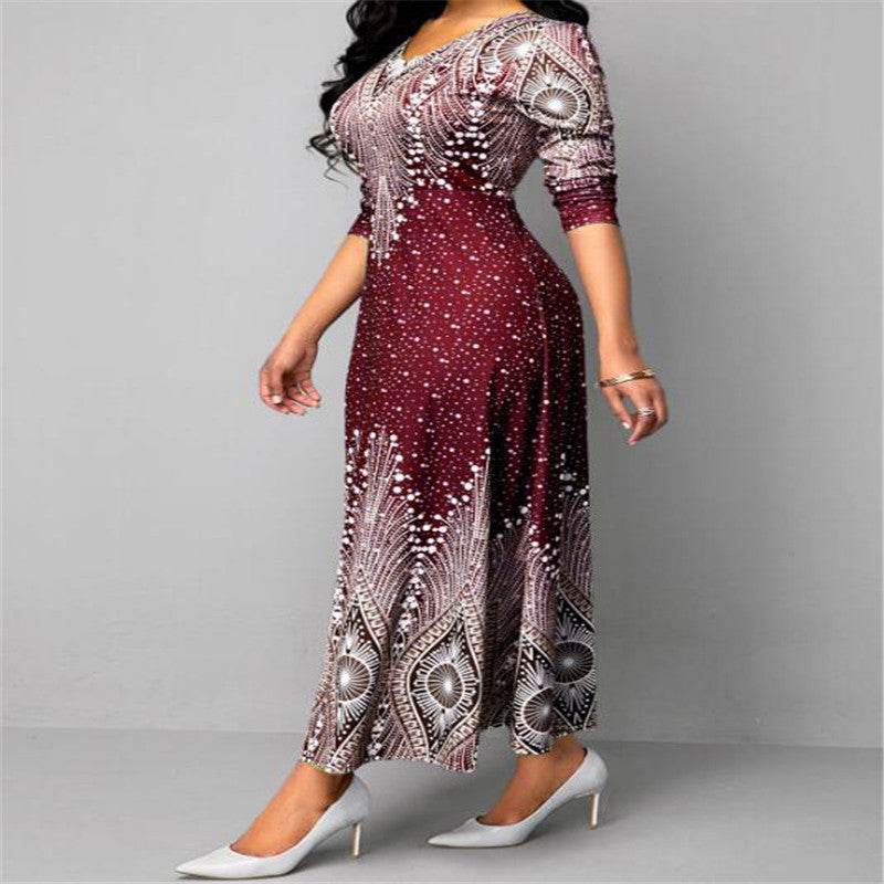 Long sleeve maxi dress - Mubimart