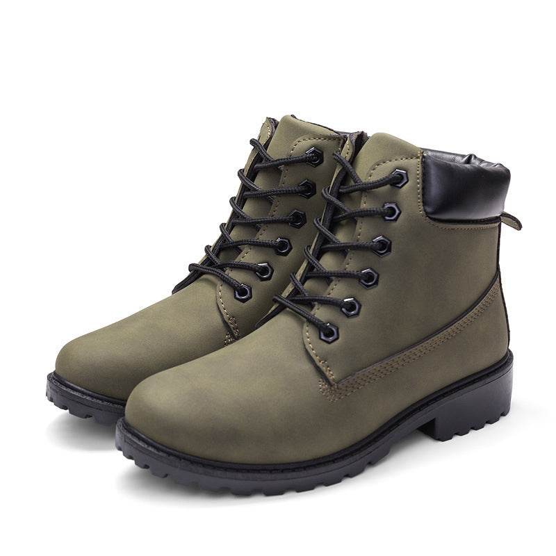 Lace Up Ankle Boots Martin Boots - Mubimart