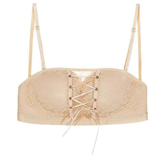 Super Push Up Invisible Backless Criscross Bra - Mubimart
