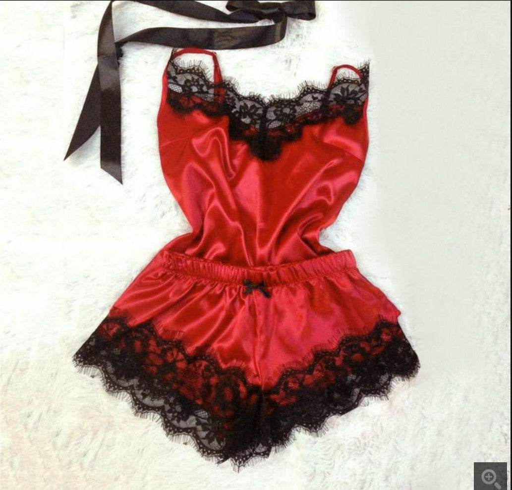 Pajamas simulation silk nightgown plus size home underwear skirt - Mubimart
