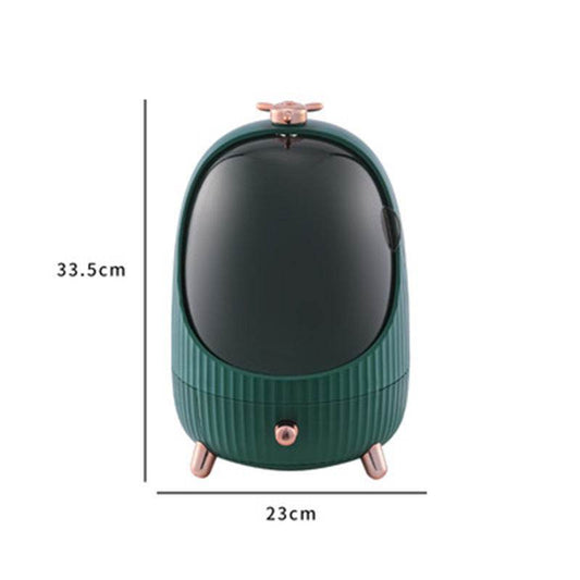 Round Cosmetic Storage Box - Mubimart