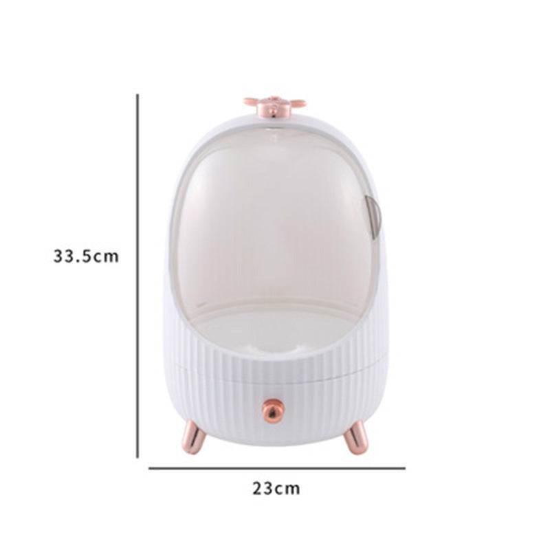 Round Cosmetic Storage Box - Mubimart