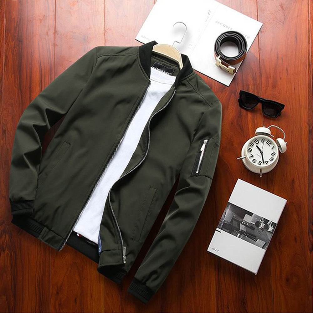 MIST Casual Bomber Jacket - Mubimart