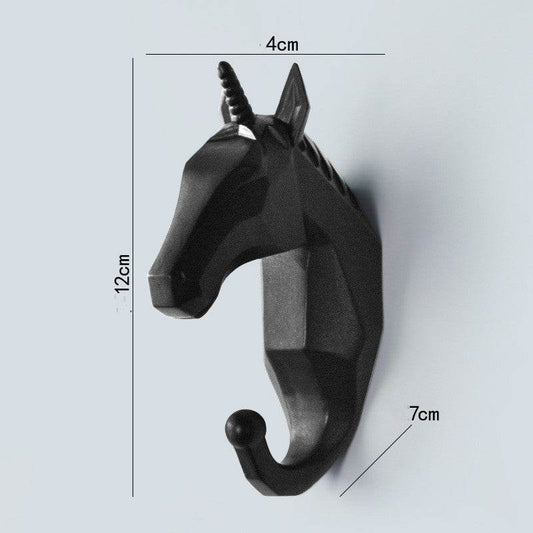 Creative Decoration Wall Hanging Door Back Hook Wall Animal Headdress Hanger Hook Key Hook - Mubimart
