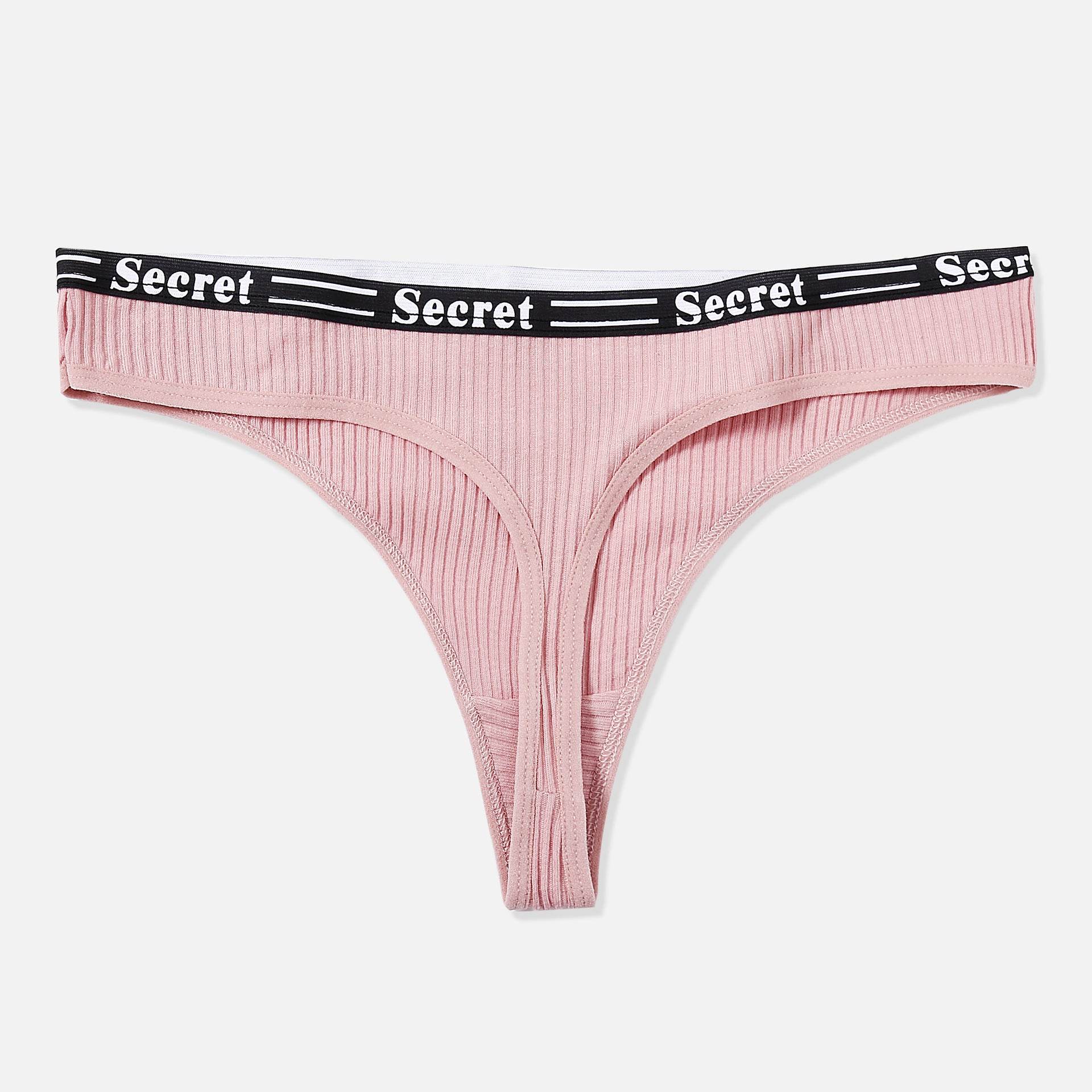 Women Seamless Cotton Underwear Sexy G String Thongs Briefs - Mubimart
