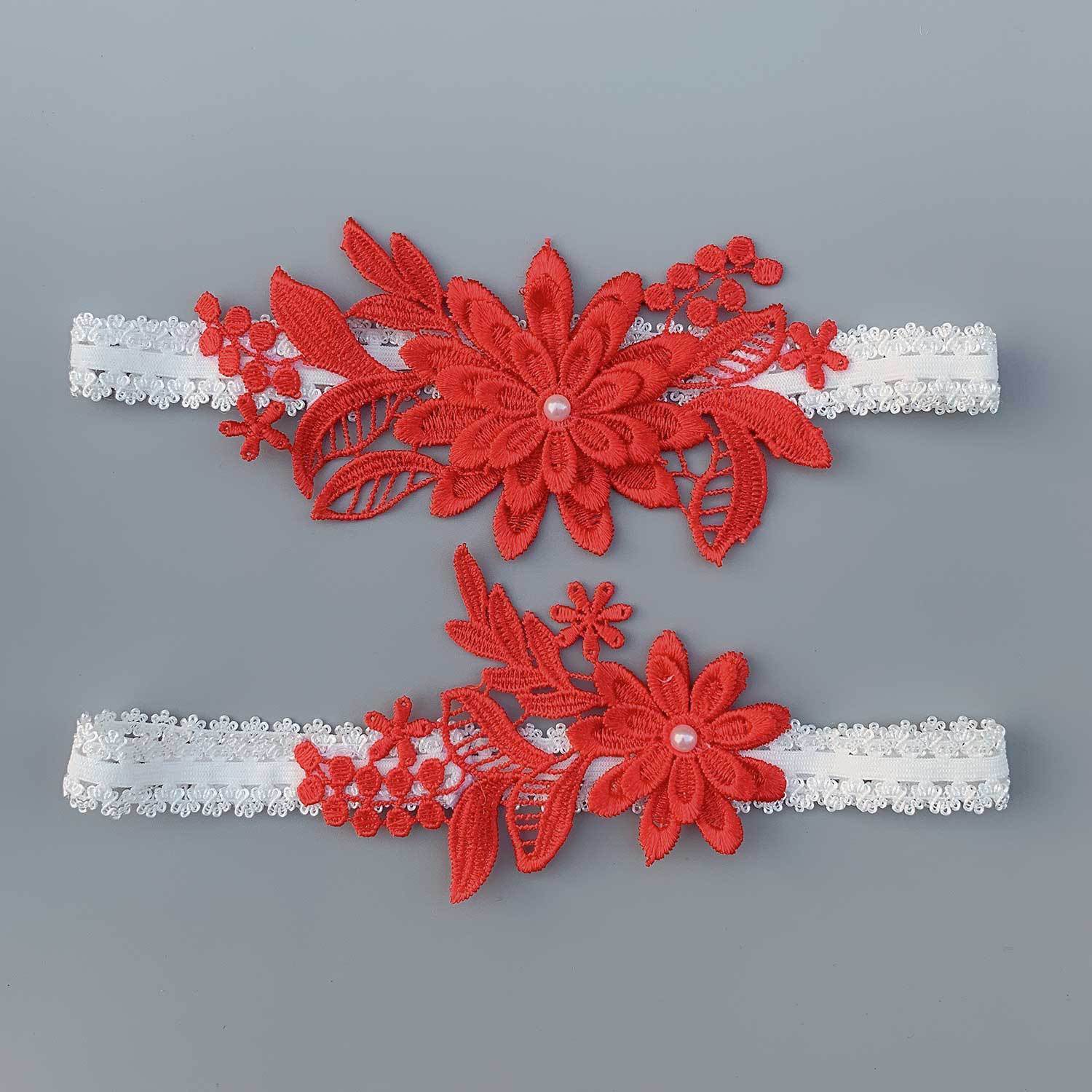 Lace Sexy Elastic Thigh Loop Garter Belt - Mubimart